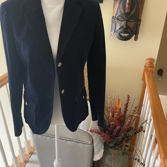 Brooks Brothers 346 Navy Blue Corduroy Blazer - Picture 4 of 13